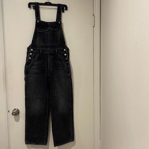 Citizens of humanity black denim overalls size small